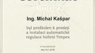 Regulace Timpex